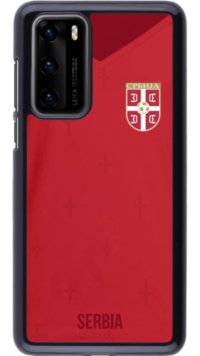 Huawei P40 Case Hülle - Serbien 2022 personalisierbares Fussballtrikot