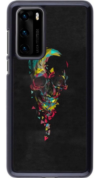Huawei P40 Case Hülle - Halloween 22 colored skull