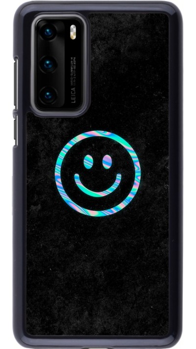 Coque Huawei P40 - Happy smiley irisé
