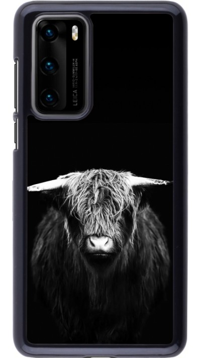 Coque Huawei P40 - Highland calf black