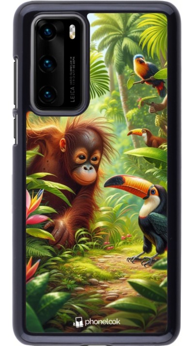 Coque Huawei P40 - Jungle Tropicale Tayrona