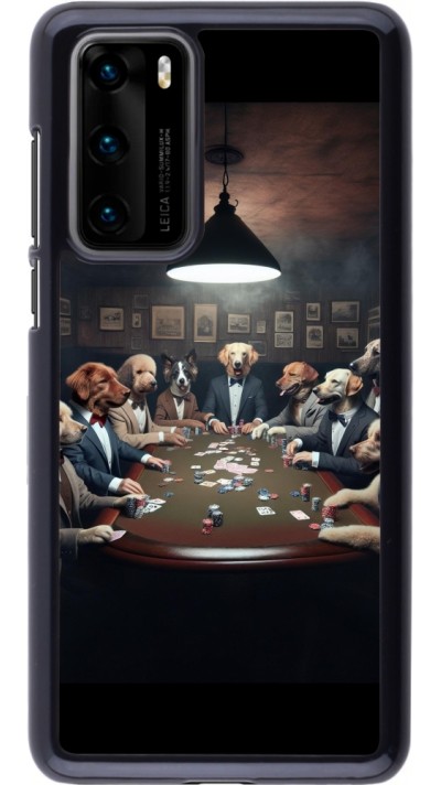 Huawei P40 Case Hülle - Die Pokerhunde