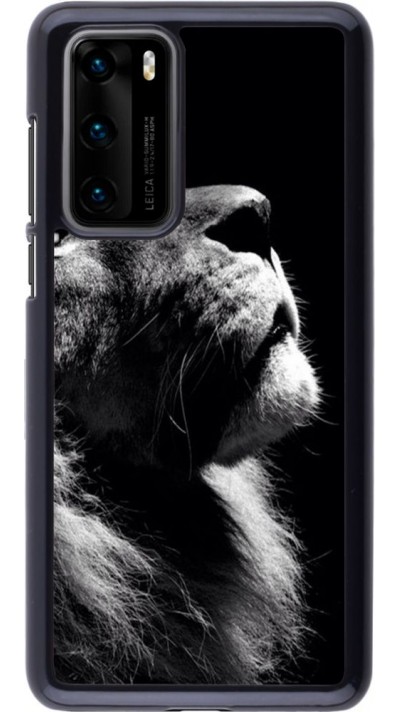 Coque Huawei P40 - Lion looking up