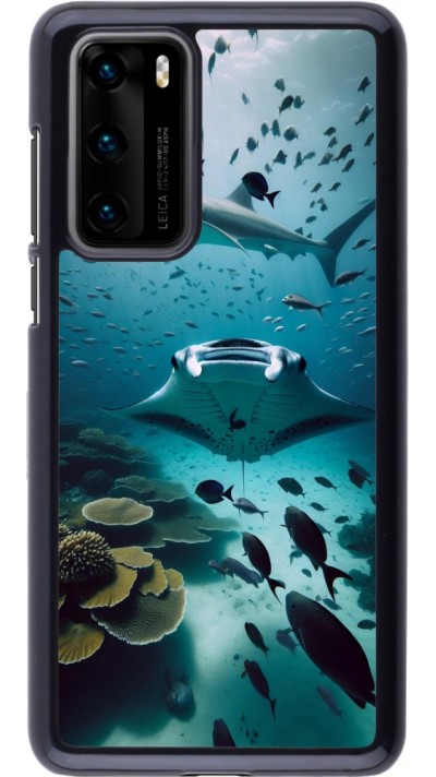 Huawei P40 Case Hülle - Manta Lagune Reinigung