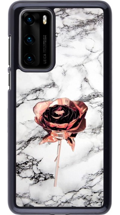 Coque Huawei P40 - Marble Rose Gold