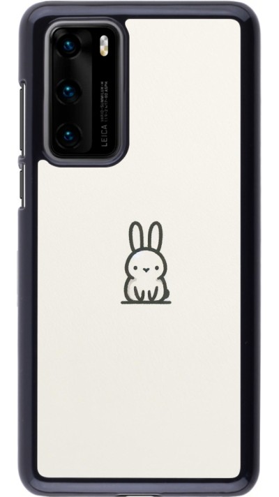 Huawei P40 Case Hülle - Minimal Häschen Süße