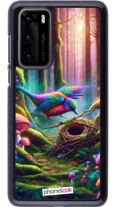 Coque Huawei P40 - Oiseau Nid Forêt