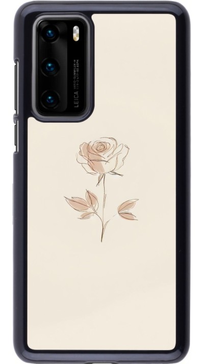 Huawei P40 Case Hülle - Rosa Sand Minimalistisch