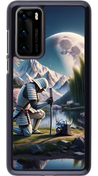 Huawei P40 Case Hülle - Samurai Katana Mond