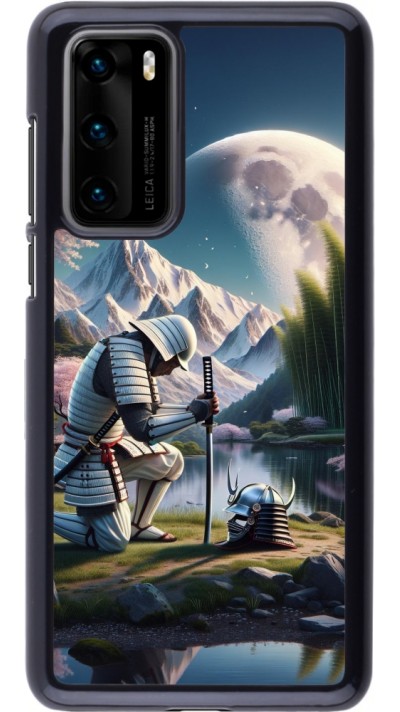 Coque Huawei P40 - Samurai Katana Lune