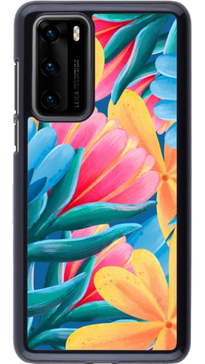 Huawei P40 Case Hülle - Spring 23 colorful flowers