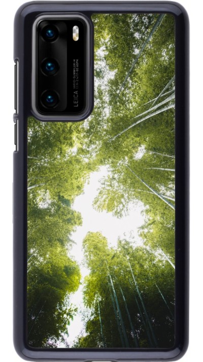 Huawei P40 Case Hülle - Spring 23 forest blue sky
