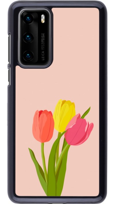 Huawei P40 Case Hülle - Spring 23 tulip trio