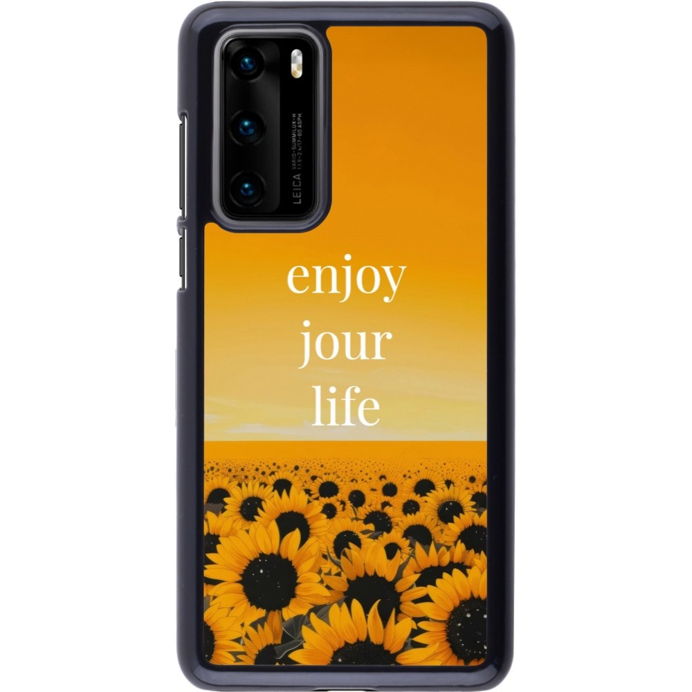 Huawei P40 Case Hülle - Summer 2025 Enjoy your life