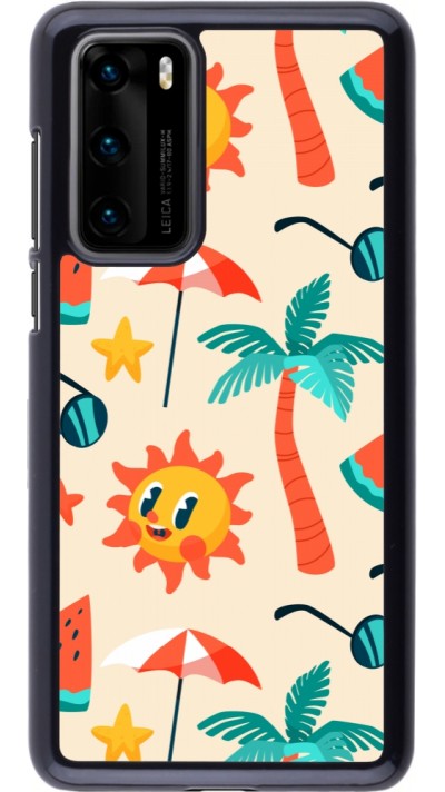 Coque Huawei P40 - Summer 2025 Pattern soleil