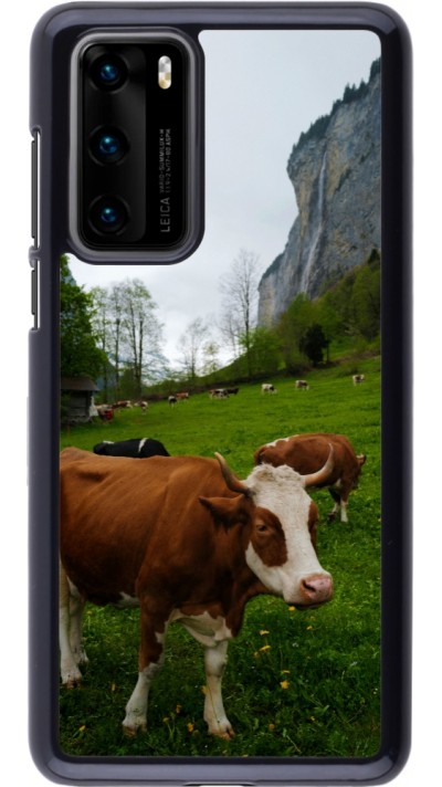 Coque Huawei P40 - Fête Nationale Suisse Vaches