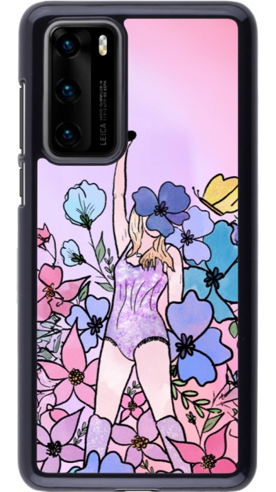 Huawei P40 Case Hülle - Taylor Swift Sketch - Pink