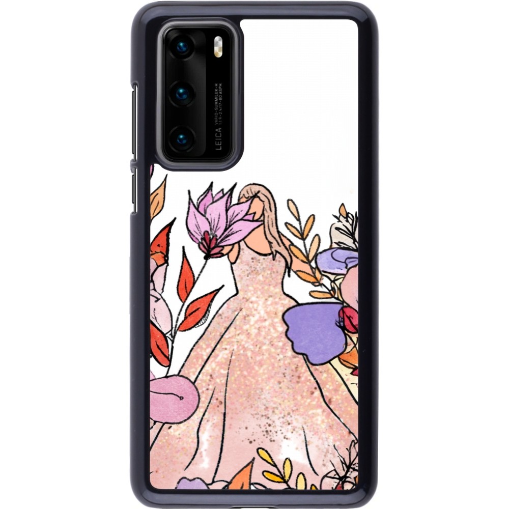 Coque Huawei P40 - Taylor Swift Sketch - White