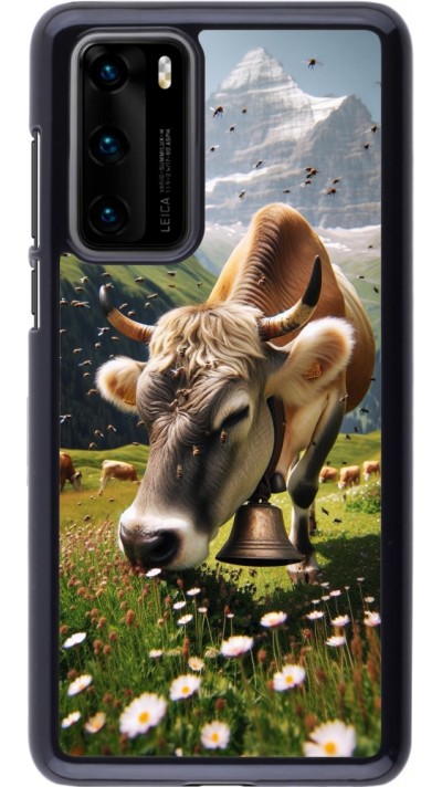 Coque Huawei P40 - Vache montagne Valais