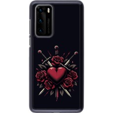 Huawei P40 Case Hülle - Valentine 2024 gothic love