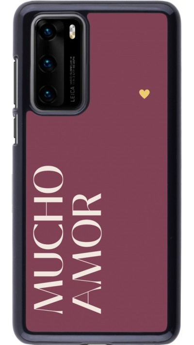 Coque Huawei P40 - Valentine 2024 mucho amor rosado