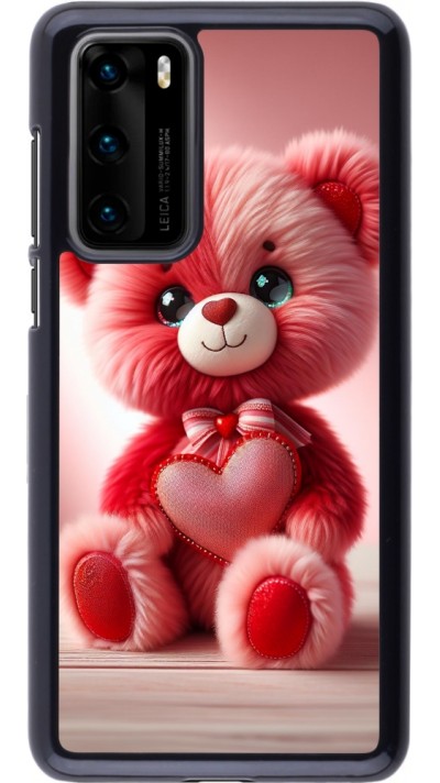 Coque Huawei P40 - Valentine 2024 Ourson rose
