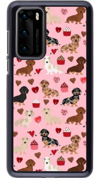 Coque Huawei P40 - Valentine 2024 puppy love
