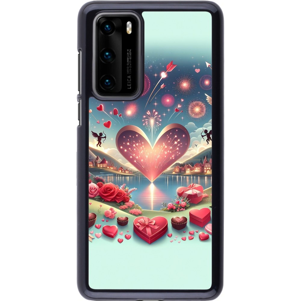 Huawei P40 Case Hülle - Valentin 2025 Schick