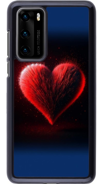Coque Huawei P40 - Valentine 2025 coeur rouge