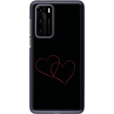 Huawei P40 Case Hülle - Valentine 2023 attached heart