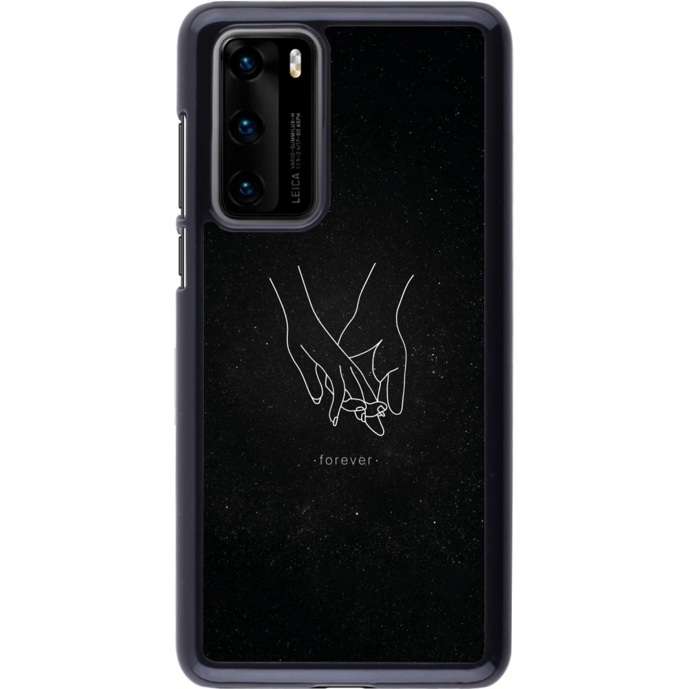 Huawei P40 Case Hülle - Valentine 2023 hands forever