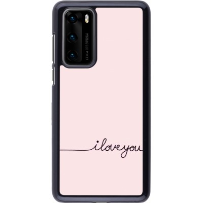 Huawei P40 Case Hülle - Valentine 2023 i love you writing