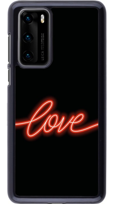 Coque Huawei P40 - Valentine 2023 neon love