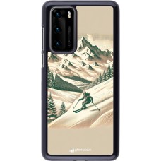Coque Huawei P40 - Vintage Ski Mountain