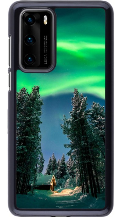 Coque Huawei P40 - Winter 22 Northern Lights