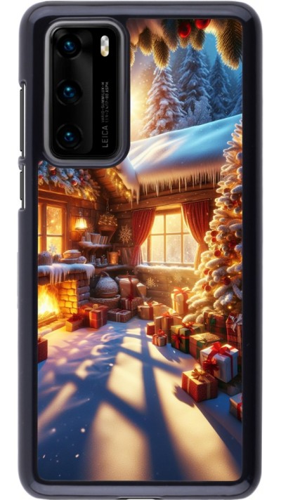 Coque Huawei P40 - Noël Chalet Féerie