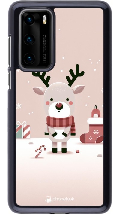 Coque Huawei P40 - Noël 2023 Choupinette Renne