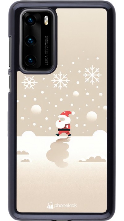Huawei P40 Case Hülle - Weihnachten 2023 Minimalistischer Weihnachtsmann