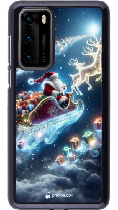 Coque Huawei P40 - Noël 2023 Père Noël enchanté