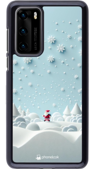 Huawei P40 Case Hülle - Weihnachten 2023 Kleiner Vater Schneeflocke