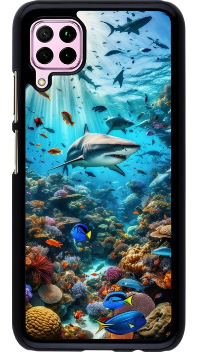 Huawei P40 Lite Case Hülle - Bora Bora Meer und Wunder