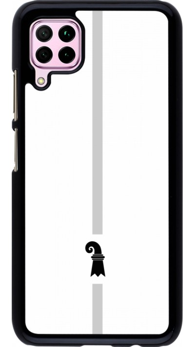 Huawei P40 Lite Case Hülle - Kanton BS weiss
