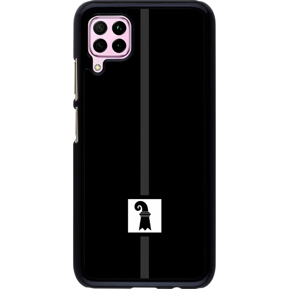 Huawei P40 Lite Case Hülle - Kanton BS schwarz