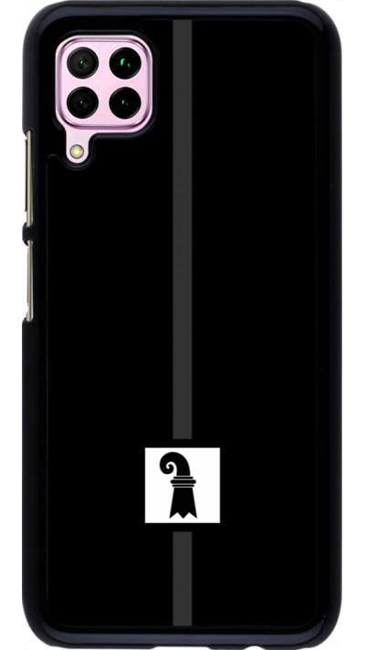 Huawei P40 Lite Case Hülle - Kanton BS schwarz