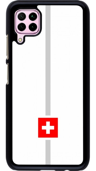 Huawei P40 Lite Case Hülle - Kanton CH weiss