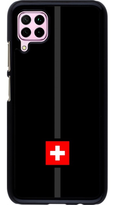 Huawei P40 Lite Case Hülle - Kanton CH schwarz