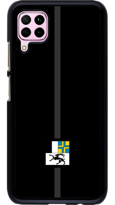 Huawei P40 Lite Case Hülle - Kanton GR schwarz