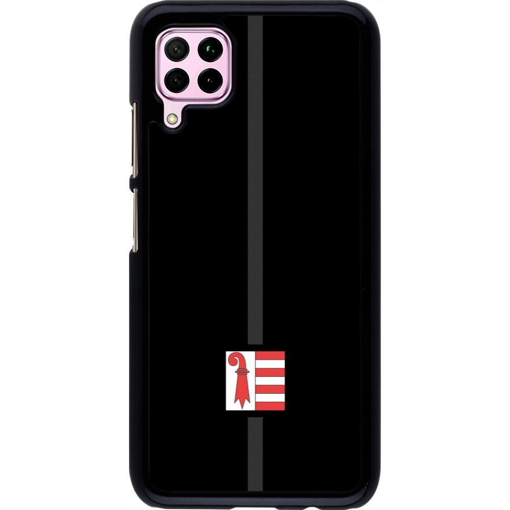 Huawei P40 Lite Case Hülle - Kanton JU schwarz