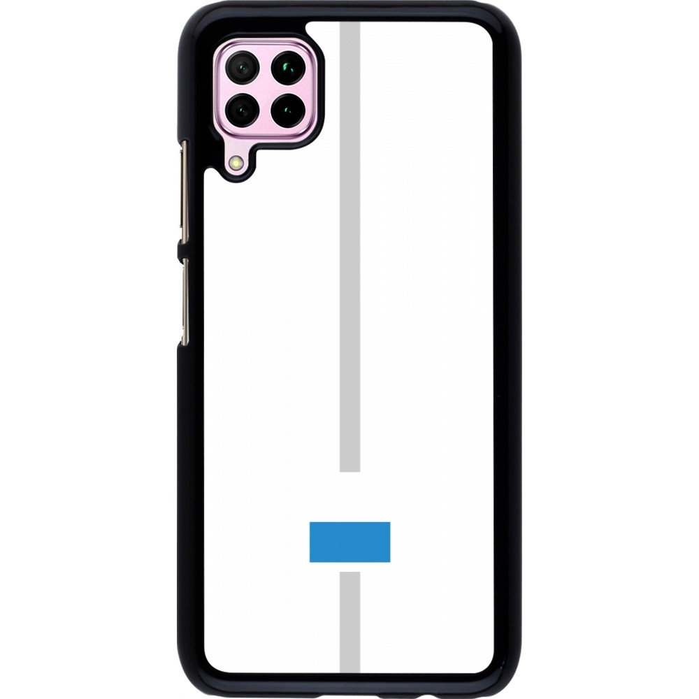Huawei P40 Lite Case Hülle - Kanton LU weiss