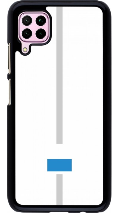 Huawei P40 Lite Case Hülle - Kanton LU weiss